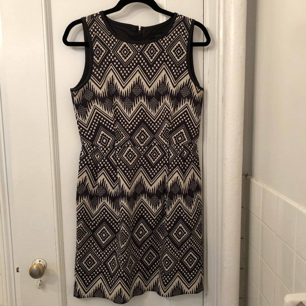 J. Crew ikat print Sleeveless dress size 6